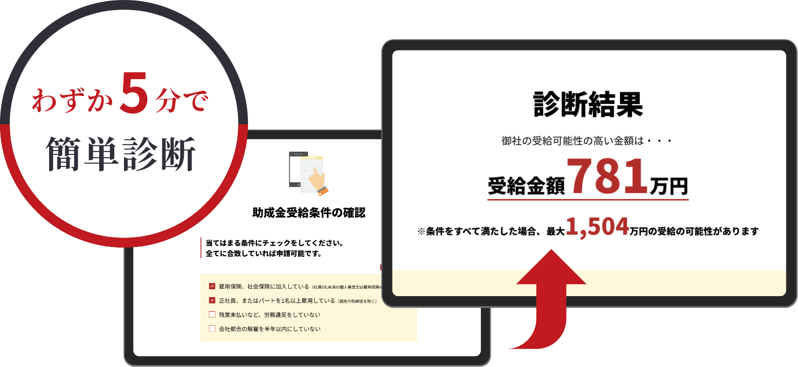 わずか5分で簡単診断